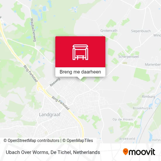 Ubach Over Worms, De Tichel kaart