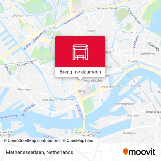 Mathenesserlaan kaart