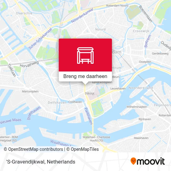 'S-Gravendijkwal kaart