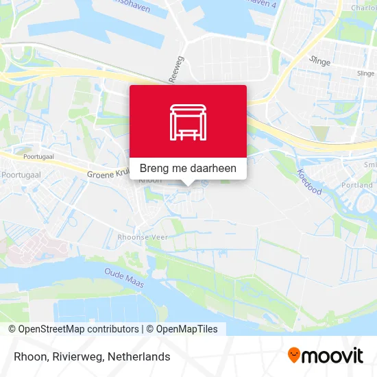 Rhoon, Rivierweg kaart