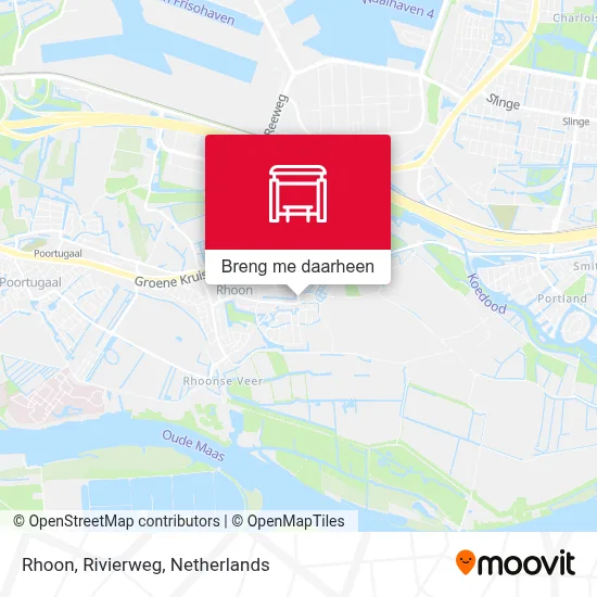 Rhoon, Rivierweg kaart