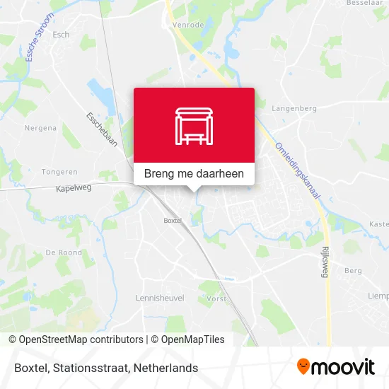 Boxtel, Stationsstraat kaart