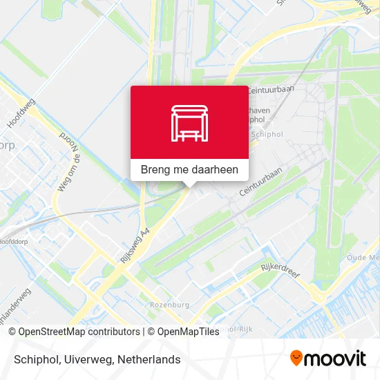 Schiphol, Uiverweg kaart