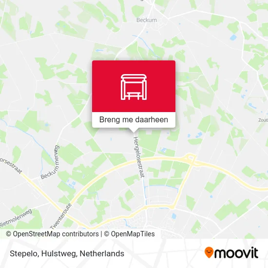 Stepelo, Hulstweg kaart