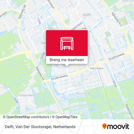 Delft, Van Der Slootsingel kaart