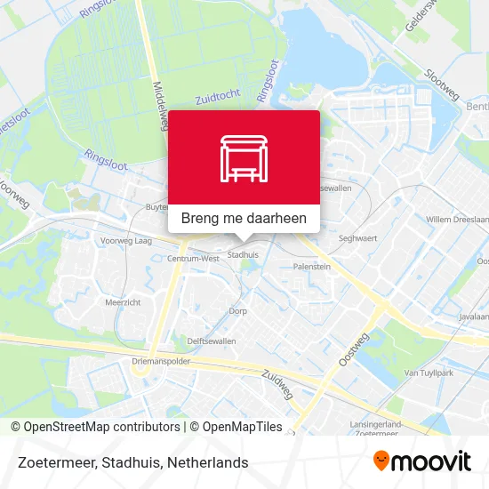 Zoetermeer, Stadhuis kaart