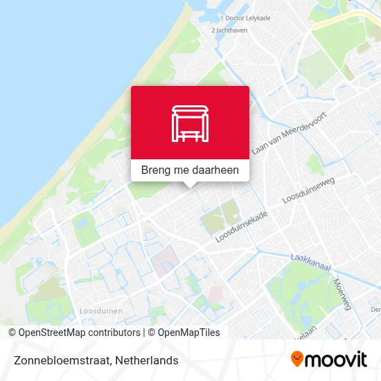 Zonnebloemstraat kaart