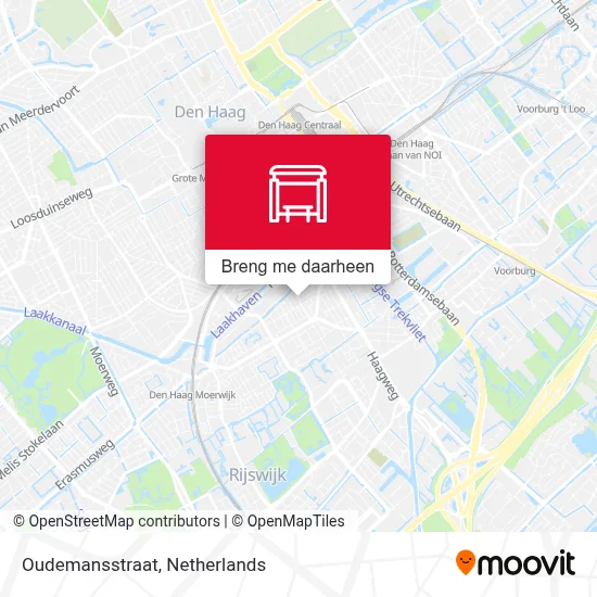 Oudemansstraat kaart