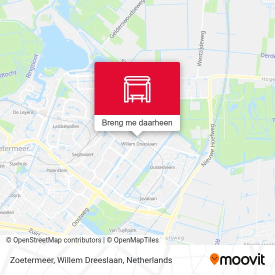 Zoetermeer, Willem Dreeslaan kaart