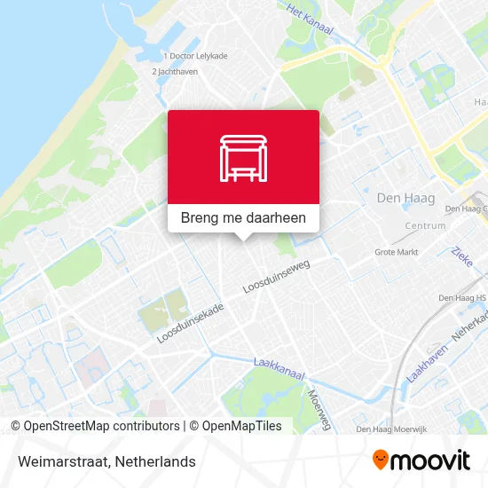 Weimarstraat kaart