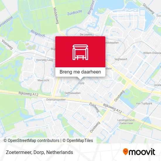 Zoetermeer, Dorp kaart