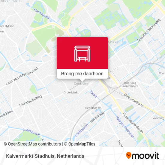 Kalvermarkt-Stadhuis kaart