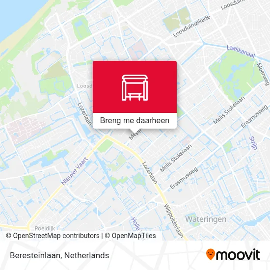 Beresteinlaan kaart