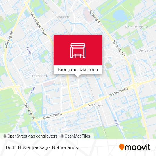 Delft, Hovenpassage kaart