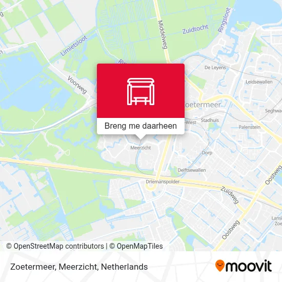 Zoetermeer, Meerzicht kaart