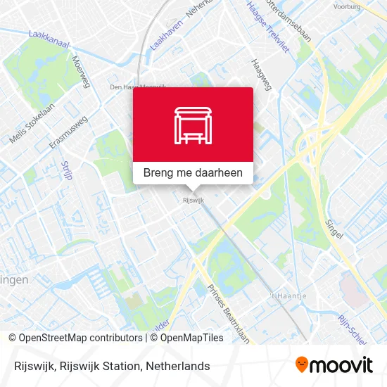 Rijswijk, Rijswijk Station kaart