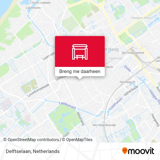 Delftselaan kaart