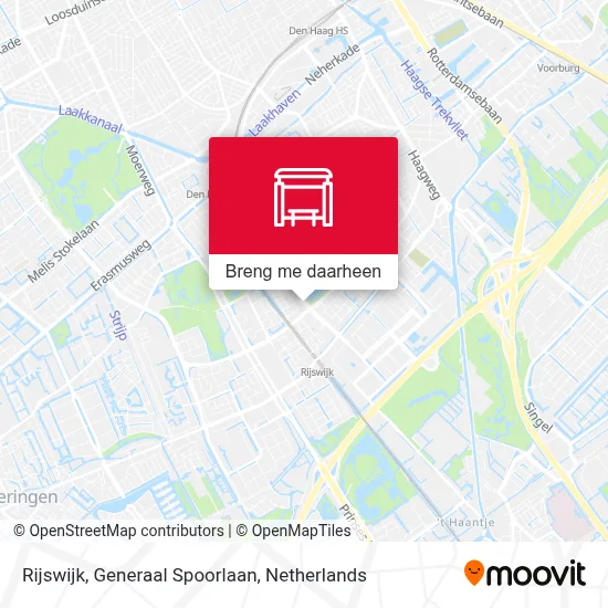 Rijswijk, Generaal Spoorlaan kaart