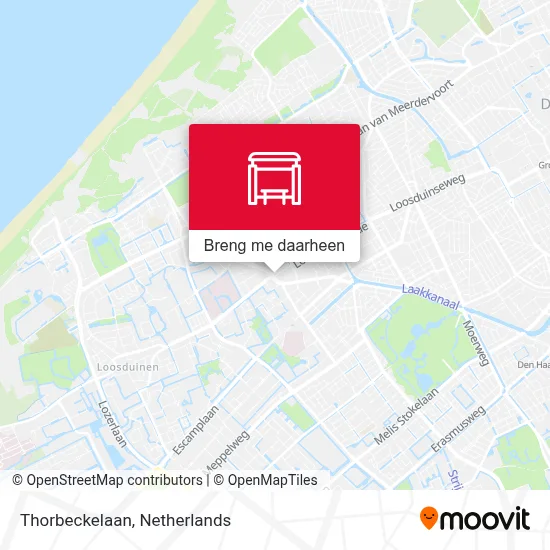 Thorbeckelaan kaart