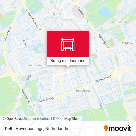 Delft, Hovenpassage kaart