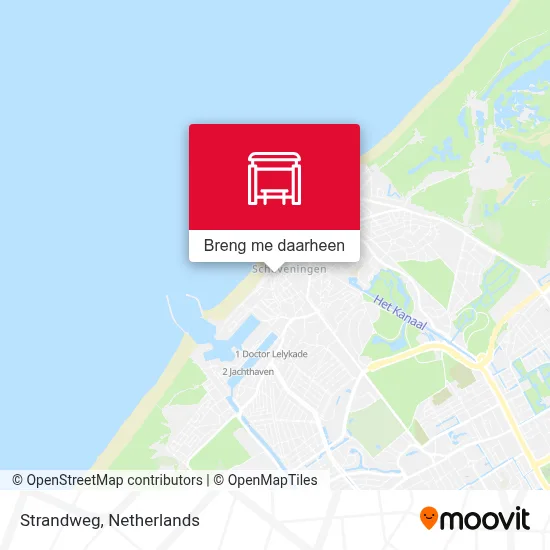 Strandweg kaart