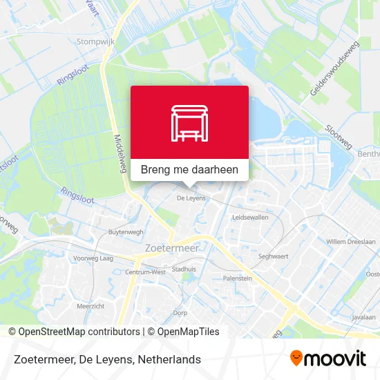 Zoetermeer, De Leyens kaart