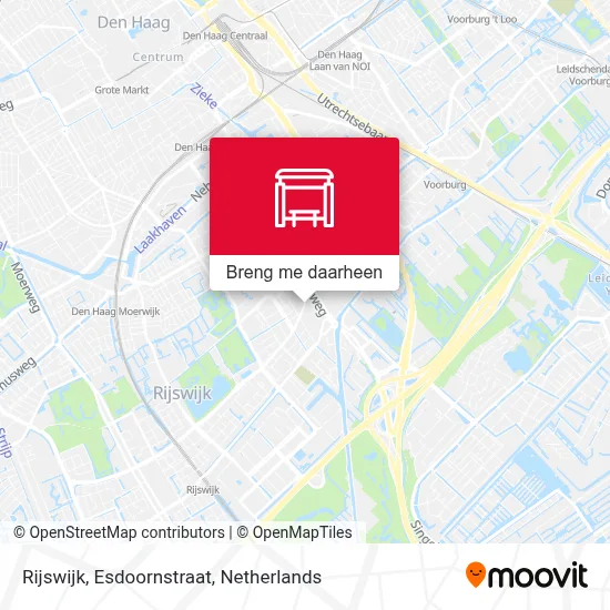 Rijswijk, Esdoornstraat kaart