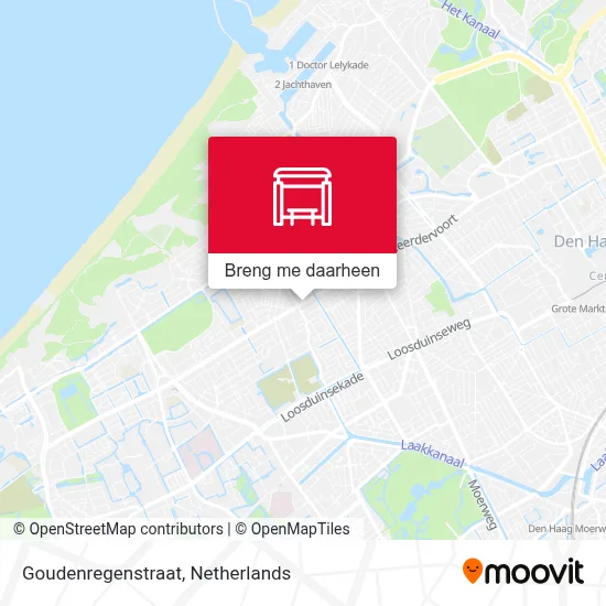 Goudenregenstraat kaart