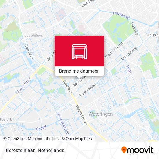 Beresteinlaan kaart