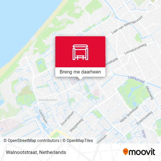 Walnootstraat kaart