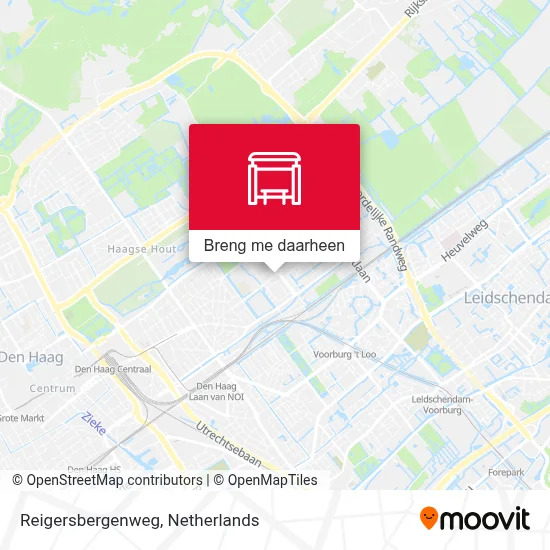 Reigersbergenweg kaart
