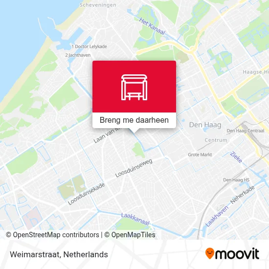 Weimarstraat kaart