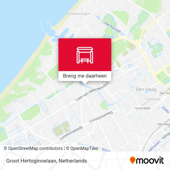 Groot Hertoginnelaan kaart