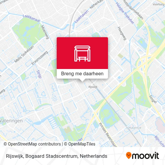 Rijswijk, Bogaard Stadscentrum kaart