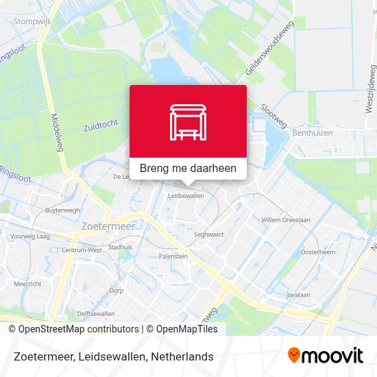 Zoetermeer, Leidsewallen kaart