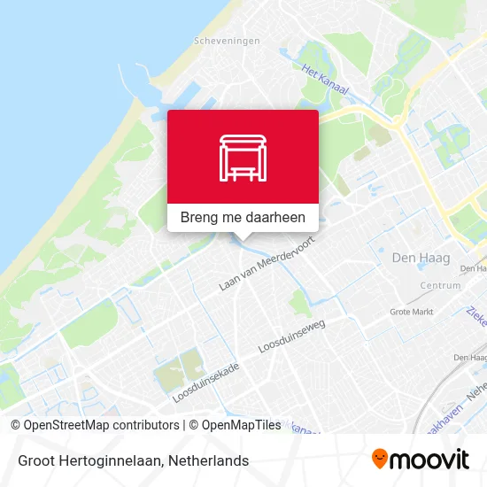 Groot Hertoginnelaan kaart