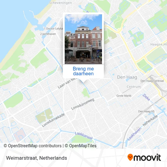 Weimarstraat kaart