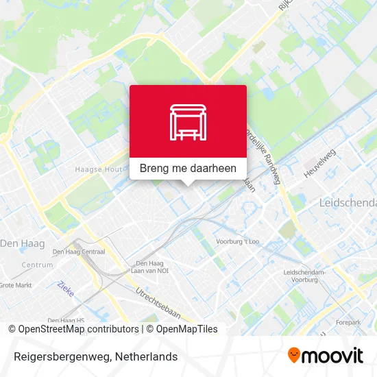 Reigersbergenweg kaart
