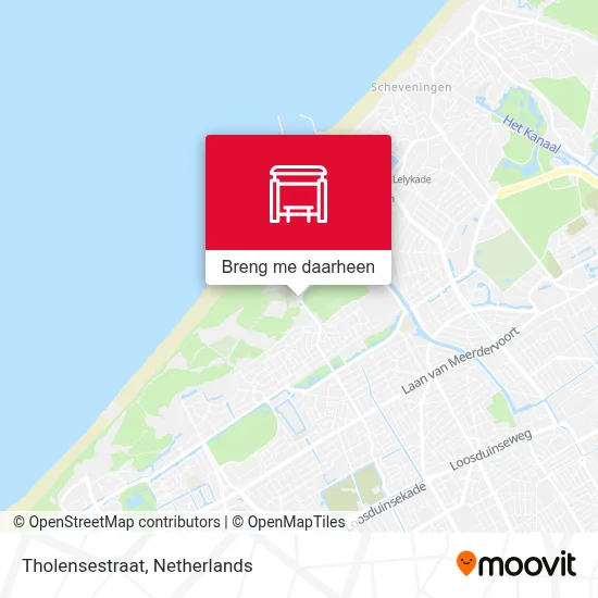 Tholensestraat kaart