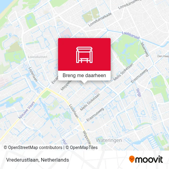 Vrederustlaan kaart