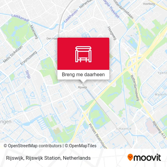 Rijswijk, Rijswijk Station kaart