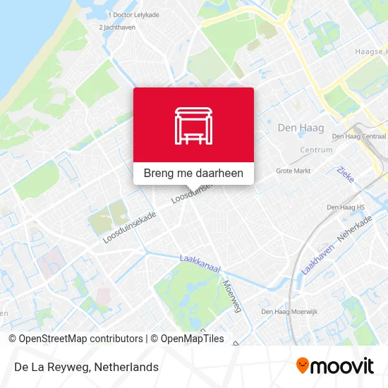 De La Reyweg kaart