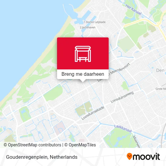 Goudenregenplein kaart