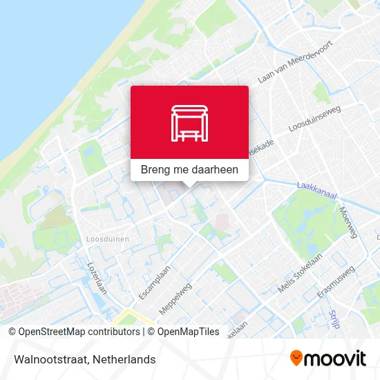 Walnootstraat kaart