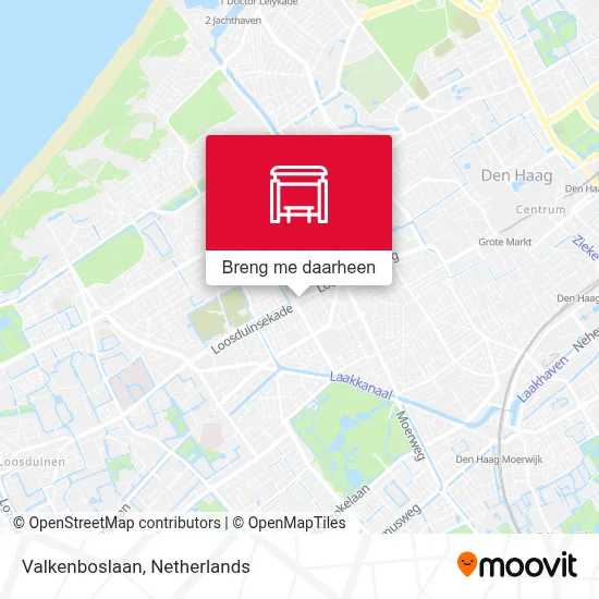 Valkenboslaan kaart