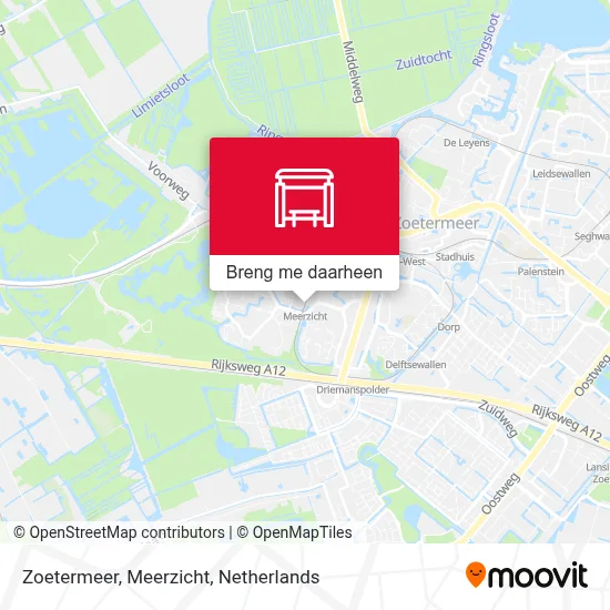 Zoetermeer, Meerzicht kaart