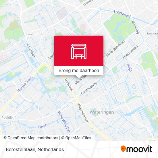 Beresteinlaan kaart