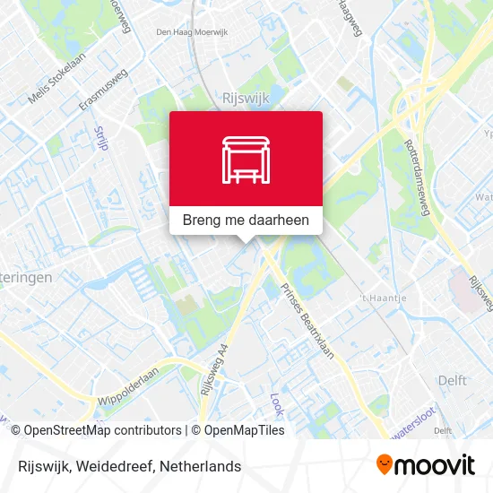 Rijswijk, Weidedreef kaart