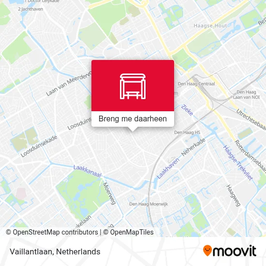 Vaillantlaan kaart