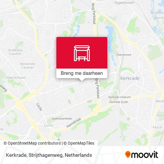 Kerkrade, Strijthagenweg kaart